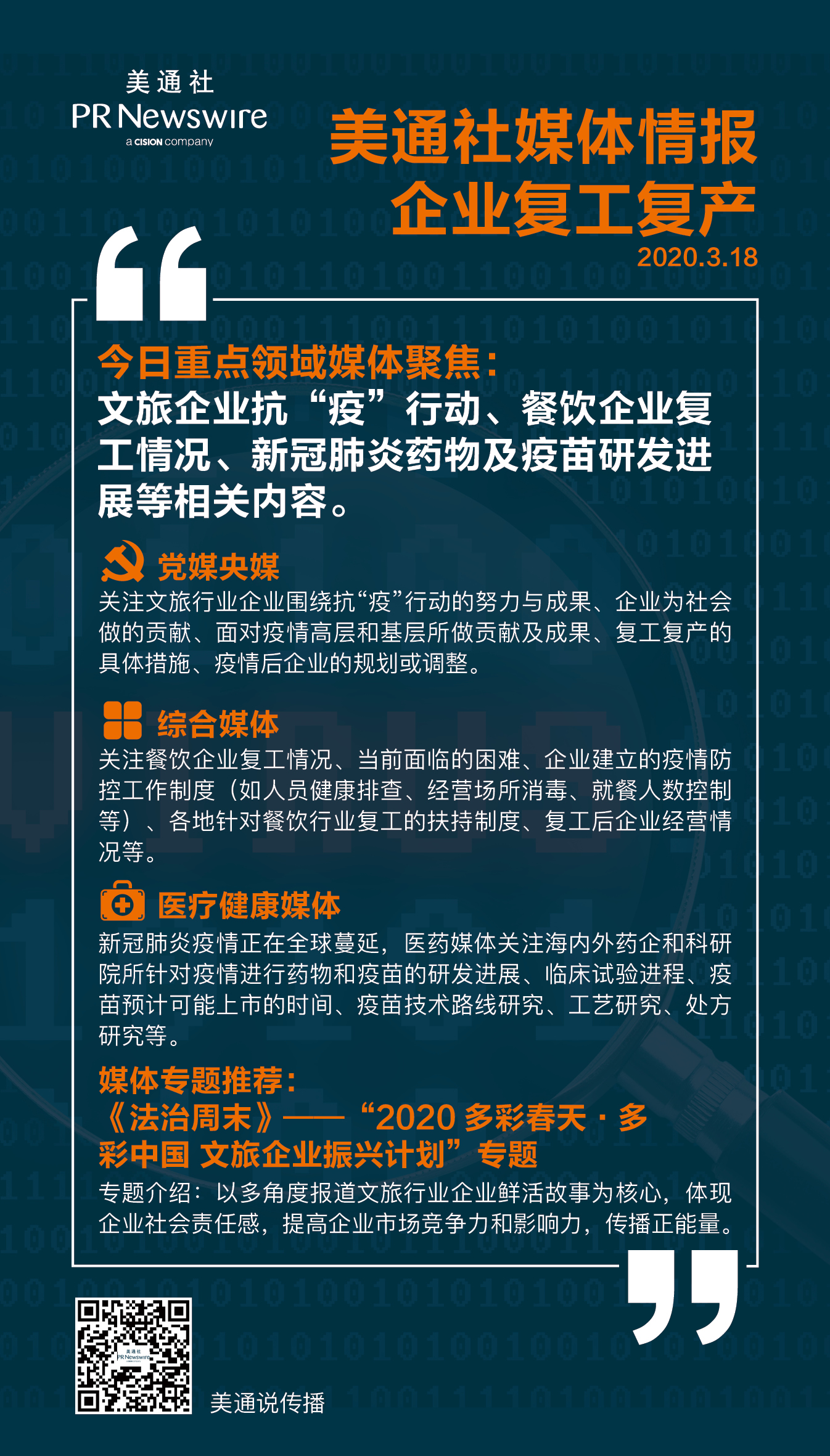 【3.20一周媒體聚焦】金融科技、文旅、時(shí)尚消費(fèi)企業(yè)振興與發(fā)展