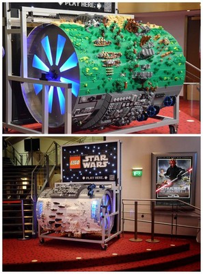 榮獲本次法國(guó)戛納廣告節(jié)創(chuàng)意戶(hù)外金獎(jiǎng)的樂(lè)高星球大戰(zhàn)手搖式八音箱