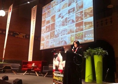 劉紅蕾女士在荷蘭世界室內設計節(jié)演講現(xiàn)場