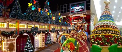 海港城與香港迪士尼樂園攜手為大家送上一個華麗圣誕舞會，更于海港城海運大廈大堂中央設(shè)置以超過200個不同迪士尼公仔組成的16尺高巨型圣誕樹。